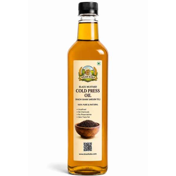 Black Mustard Cold Press Oil | Kachi Ghani Sarson Tel