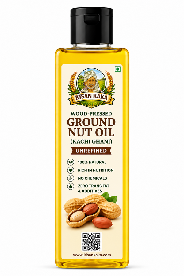 Wood-Pressed Groundnut Oil (Kachi Ghani) β Unrefined