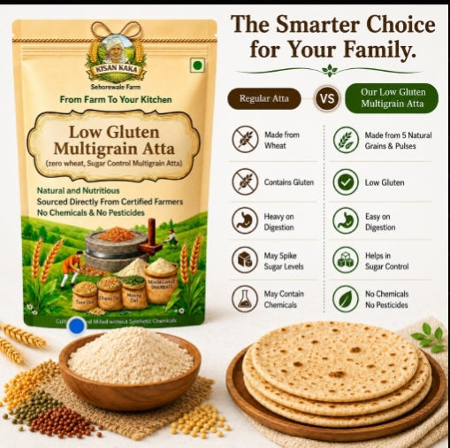 Low Gluten multigrainatta (zero wheat, Sugar Control MultigrainAtta ) Flour