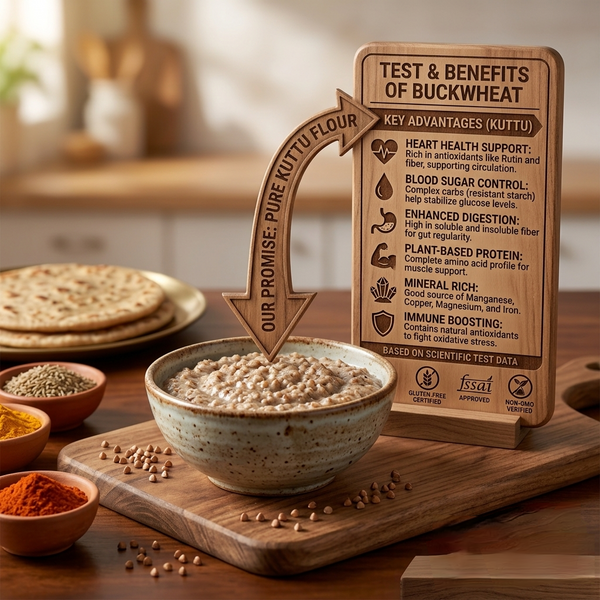 Kuttu Atta | Stone-Milled Buckwheat Flour, Gluten-Free & Chemical-Free