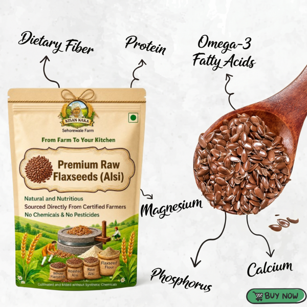 Premium Raw Flaxseeds (Alsi)