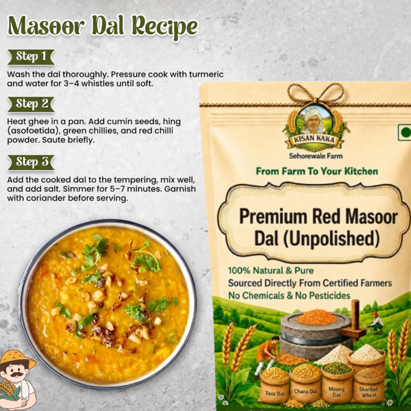 Premium Red Masoor Dal (Unpolished)