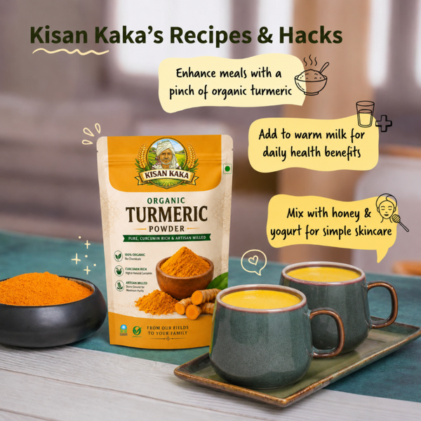 Organic Turmeric powder| Pure, Curcumin Rich & Artisan Milled