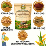 5-Grain Multigrain Flour| Mixed grain Atta