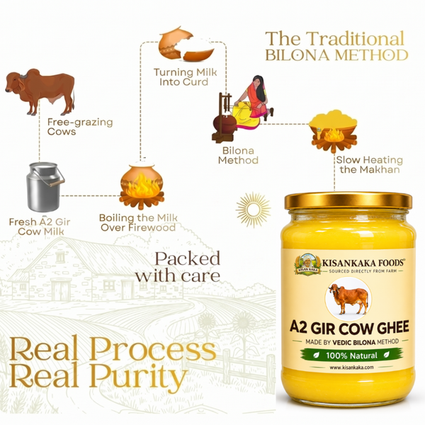 A2 Gir Cow Ghee Made by Vedic Bilona Method