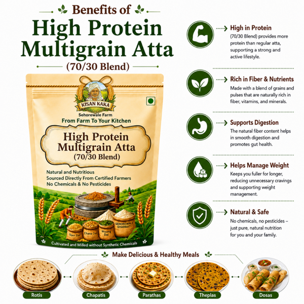 High Protein Multigrain Atta (70/30 Blend)