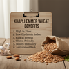 Khapli Atta Emmer Wheat MH Premium Whole Wheat Flour