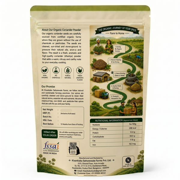 Organic Coriander Powder (Dhaniya Powder)
