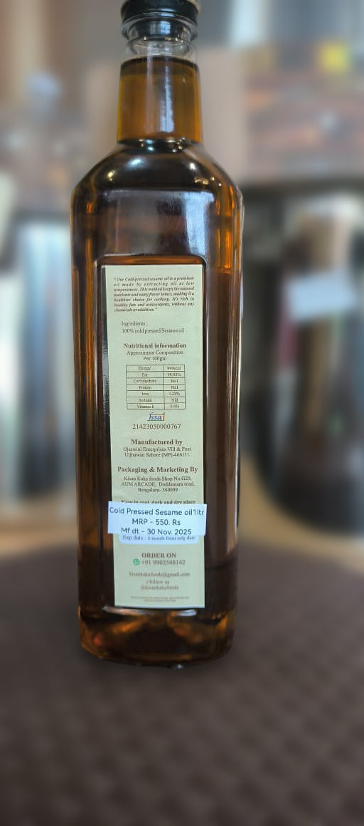Pure Cold Press Sesame Oil